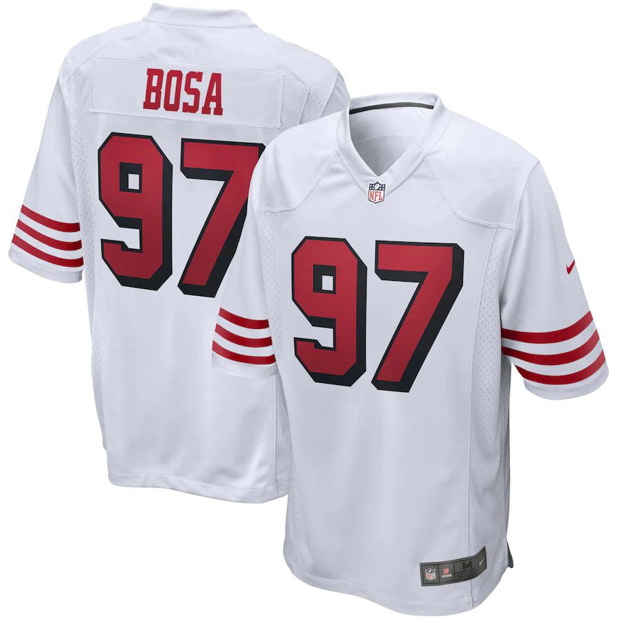 Men San Francisco 49ers #97 Nick Bosa Nike White Alternate Game NFL Jersey